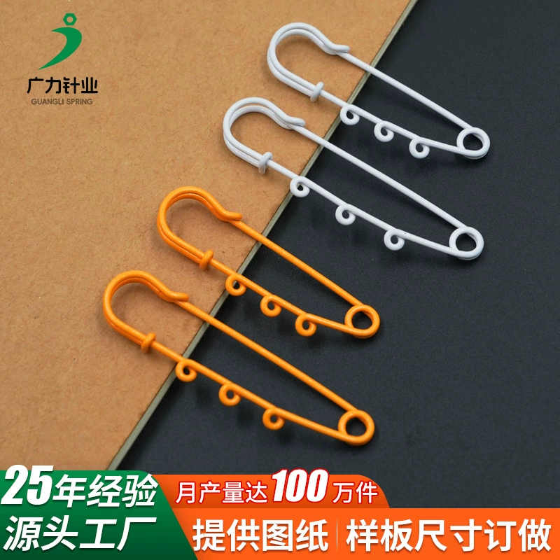 Оптовая продажа три круга вокруг булавки краски булавка diy ручной работы одежды ювелирная брошь из нержавеющей стали безопасности булавка