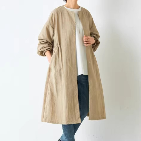 2026 Japanese-Style Spring Shirt for Women, Unique Design, Simple and Comfortable, Mid-Length Shirt, Trench Coat Jacket 2026 Japanese-Style Spring Shirt for Women, Unique Design, Simple and Comfortable, Mid-Length Shirt, Trench Coat Jacket