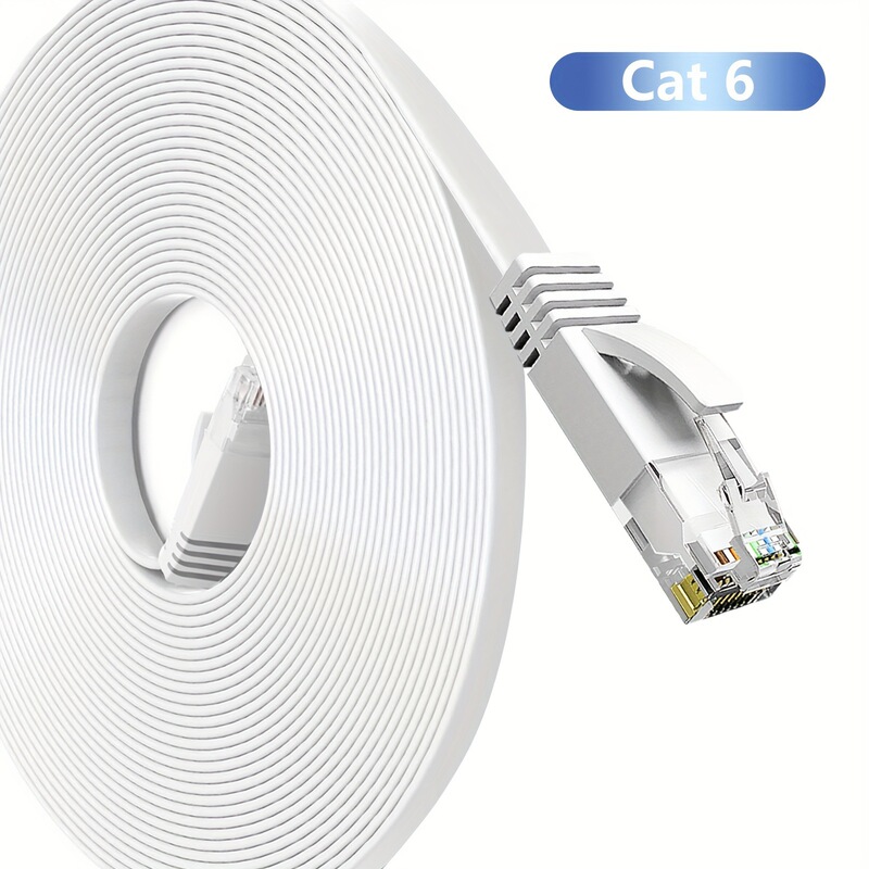 Category 6 Network Cable Household Gigabit Cat6E Flat Network Cable Oxygen-Free Copper Router Wiring Finished Jumper Manufacturer