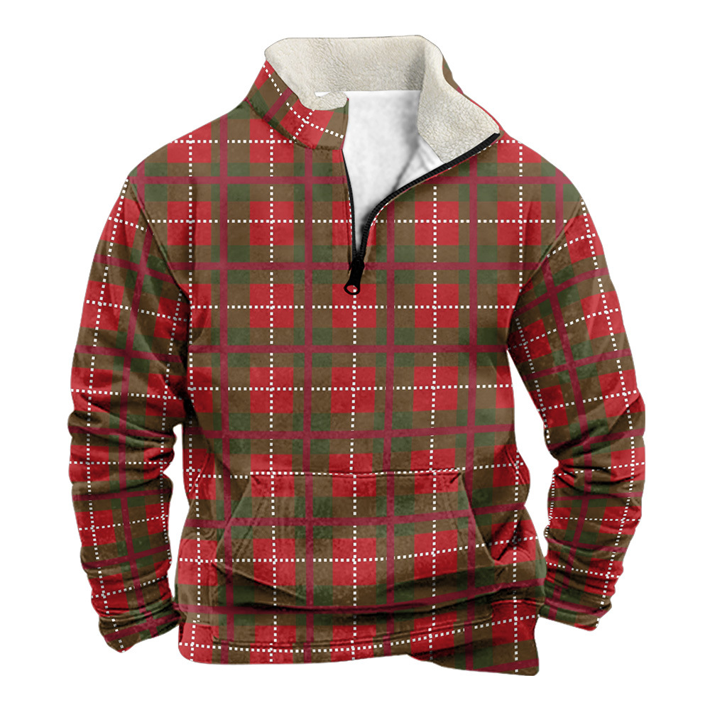 2024 Herbst/Winter Weihnachten Neue Herren Langarm Knopf Strickjacke Bedruckt Trend D152_voghion.com