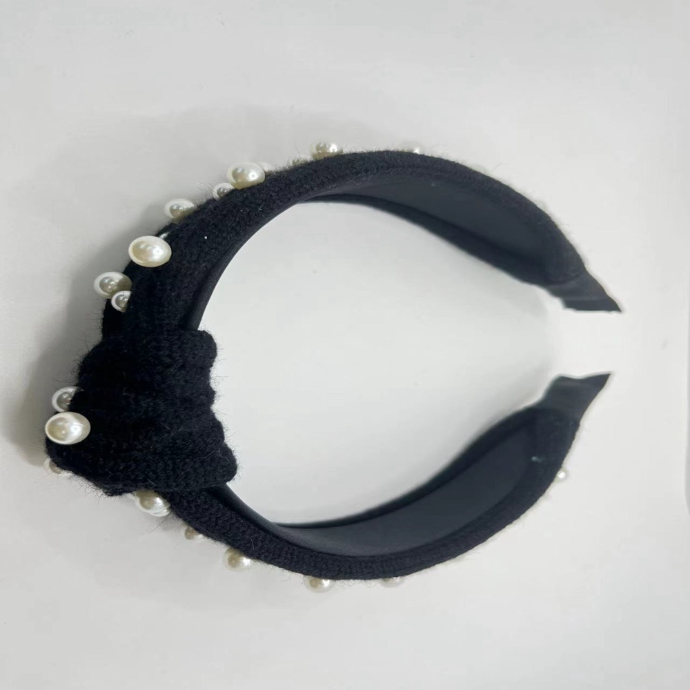 毛线珍珠发箍 (8)