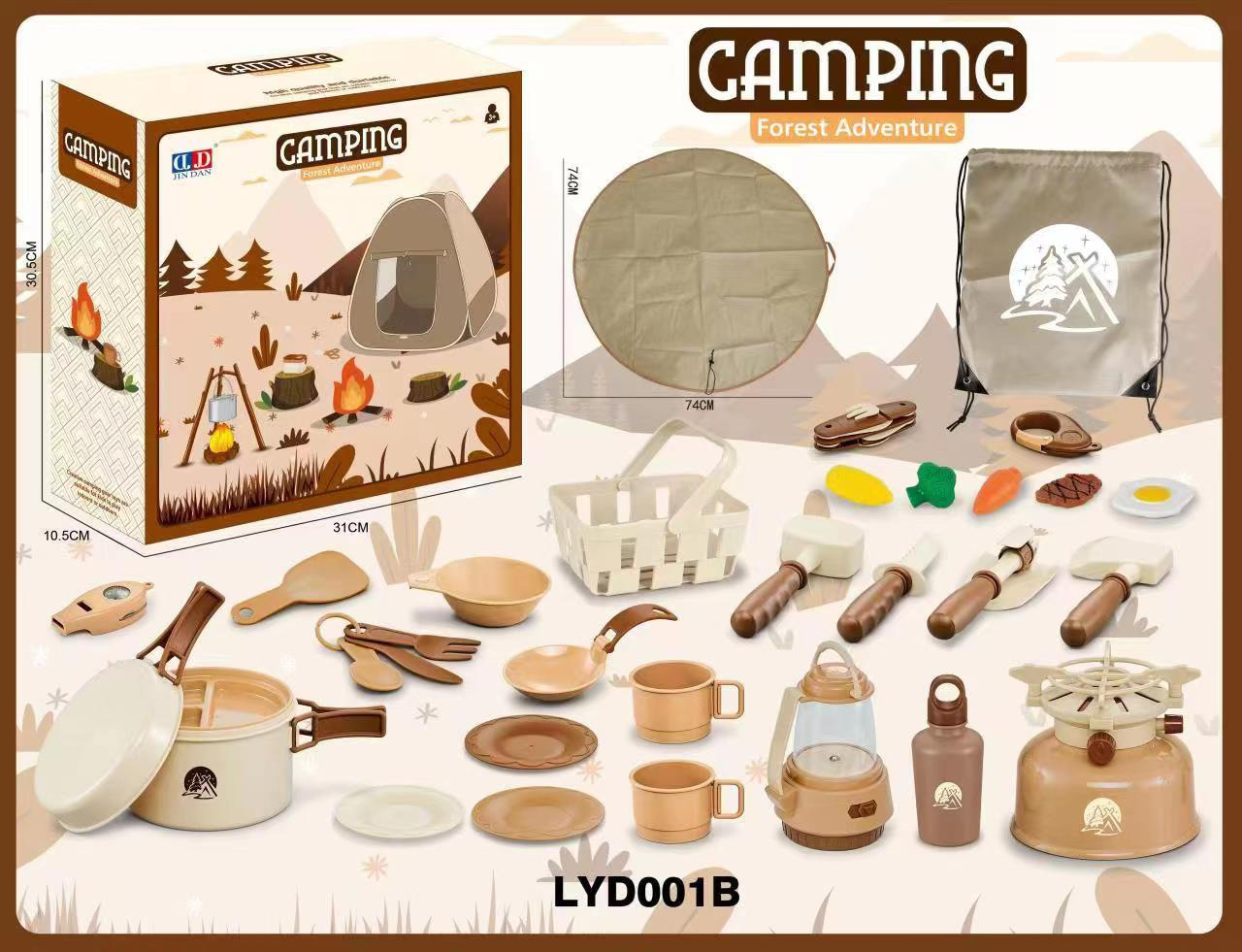 Juego de vajilla educativa para niños, para camping, picnic, con walkie-talkies, utensilios de cocina, para jugar al aire libre.