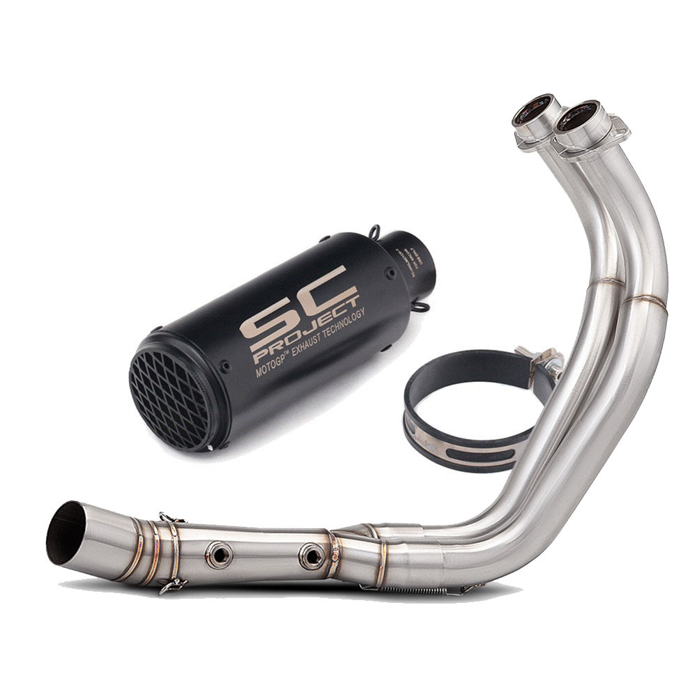 Yamaha MT-07 XSR700 14-25 Motorcycle Modified Exhaust Pipe Front Section MT07 Exhaust Pipe Tail Tip