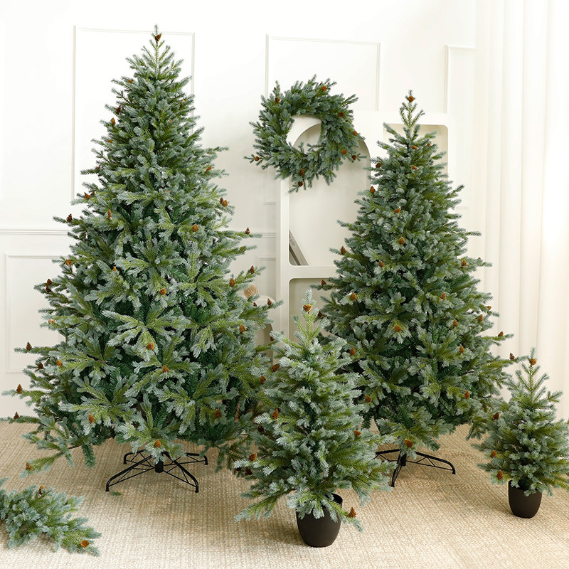 Nuevo árbol automático transfronterizo gran árbol de Navidad doméstico DIY decoraciones de Navidad hechas a mano gran escenario