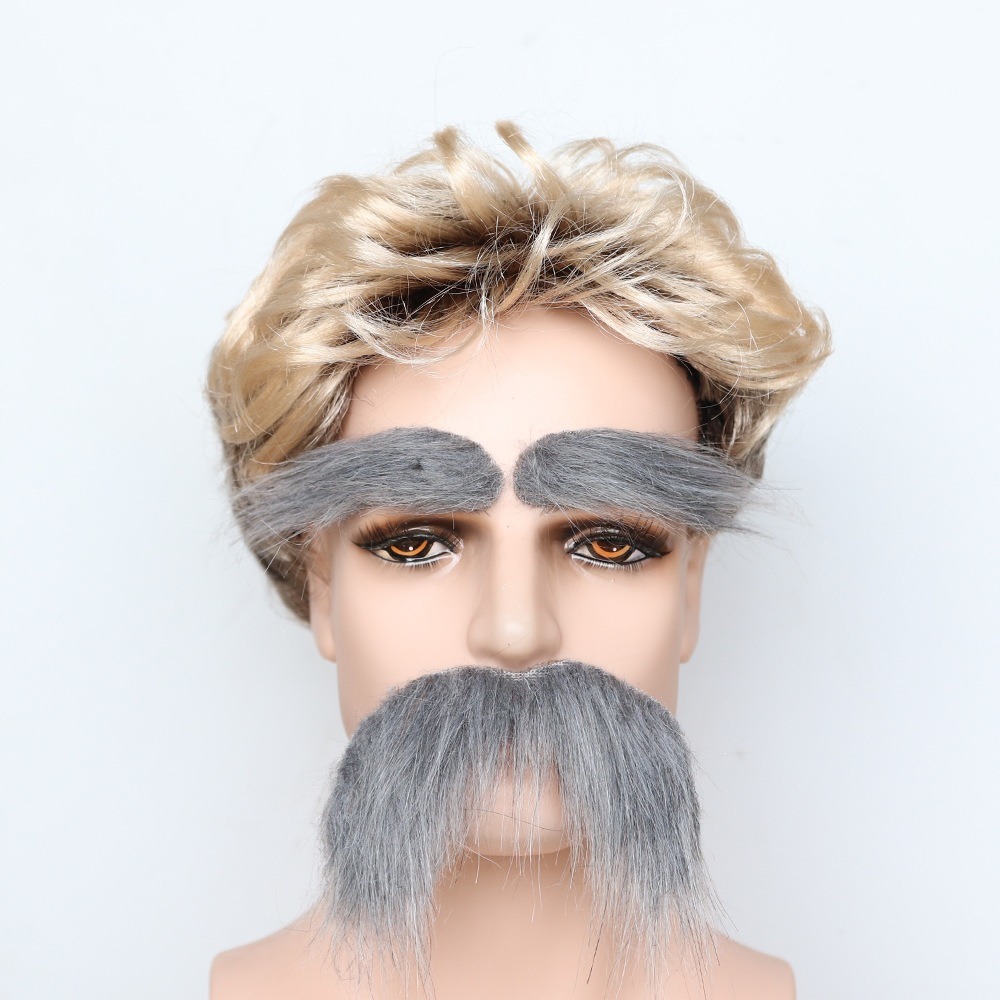 Halloween simulación barba fiesta accesorios vestidos barba negra barba blanca barba falsa Santa Claus