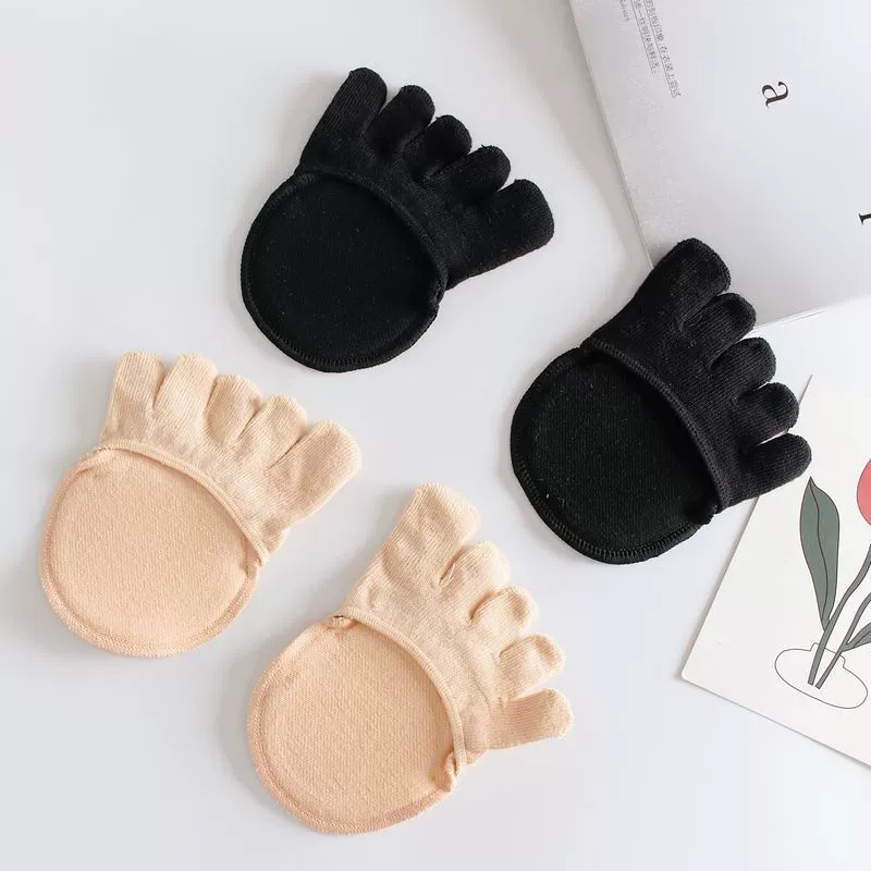 Носки с пятью пальцами Летние тонкие полупальмовые носки