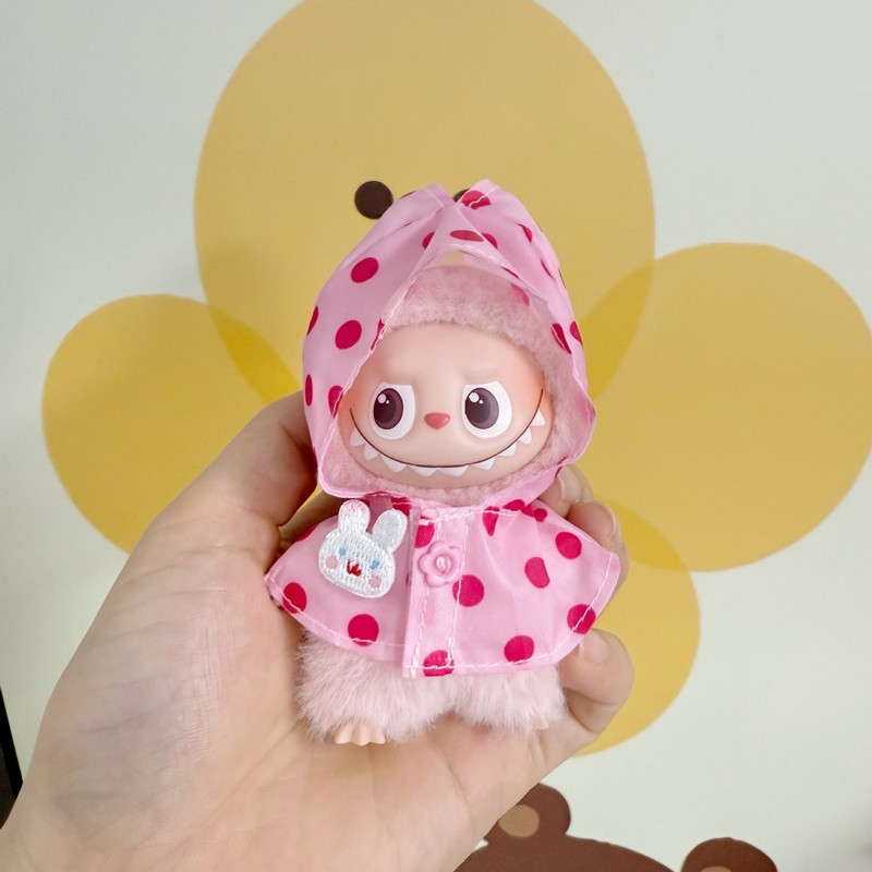 迷你版4.0LABUBU搪胶脸毛绒盲盒玩偶衣服圣诞套装小鼻嘎心底密码|undefined
