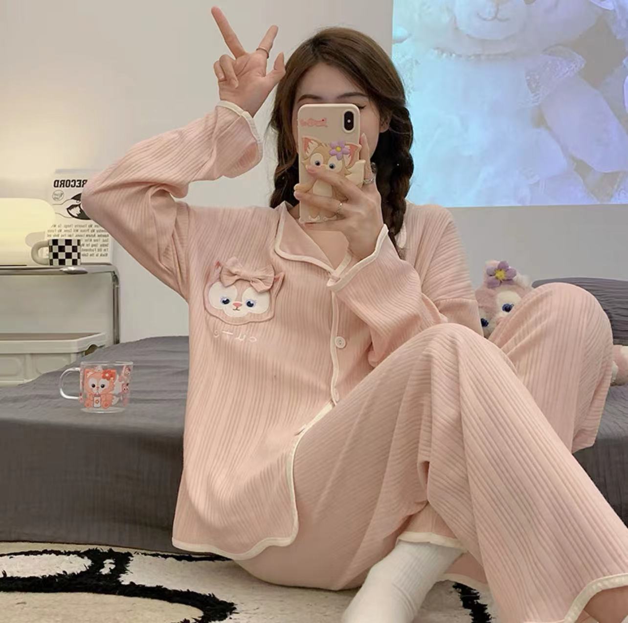 [다이파 지원] [맞춤화 지원] 국경을 넘나… 동남아 강구 대외무역 2024 뉴 롱슬리브 파자마