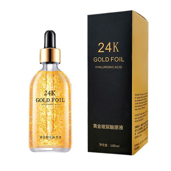 Serum contains niacin for face with hyaluronic acid