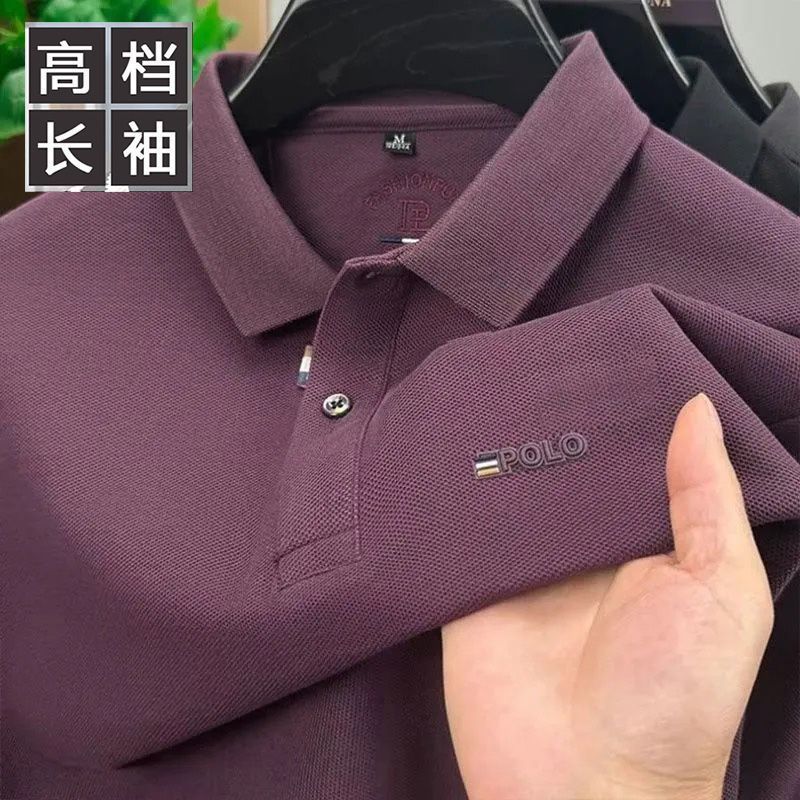 买一送一清仓捡漏中老年休闲夏季奥莱polo杉翻领大码男士长袖t恤