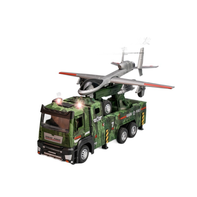 [箱入り] Skyhawk ドローン発射車両、音と光のプルバック合金車両シミュレーション軍事モデル車両、ワンクリック射出|undefined