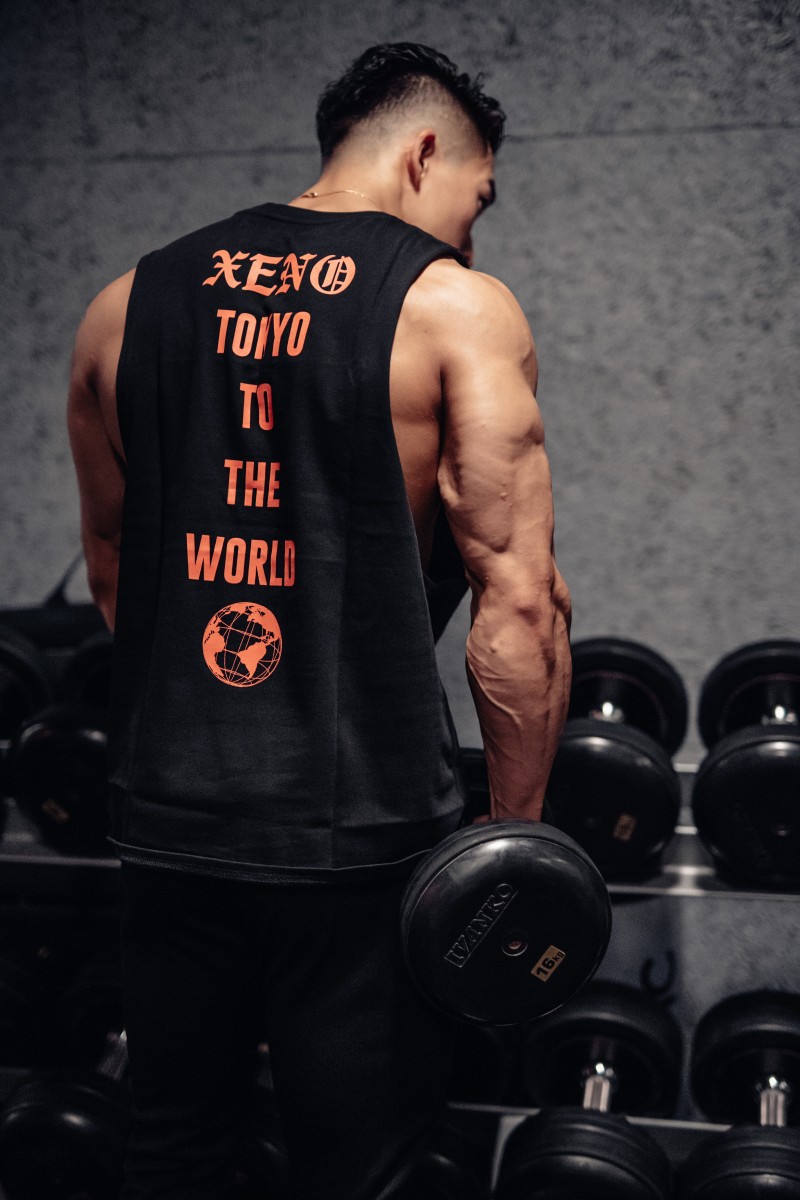Men's Sleeveless T-Shirt Trendy Brand Muscular Design Fitness Summer Running Training Vest Sports Clothes For Men_viptrois.com