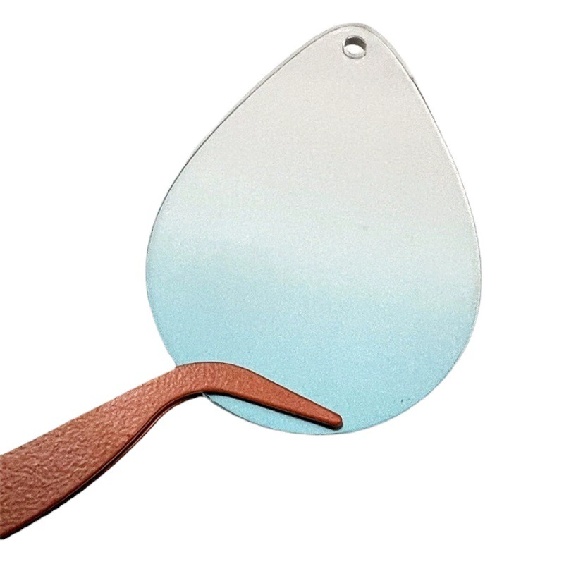 Градиент блеск Goo пластина прозрачный акрил DIY брелок Goo карта маленький диск ручной работы Творческий Звезда чеканка маленький кулон