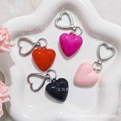 新商品創意愛キーホルダー多色樹脂装飾ストラップバッグ車鍵装飾ペンダント創意