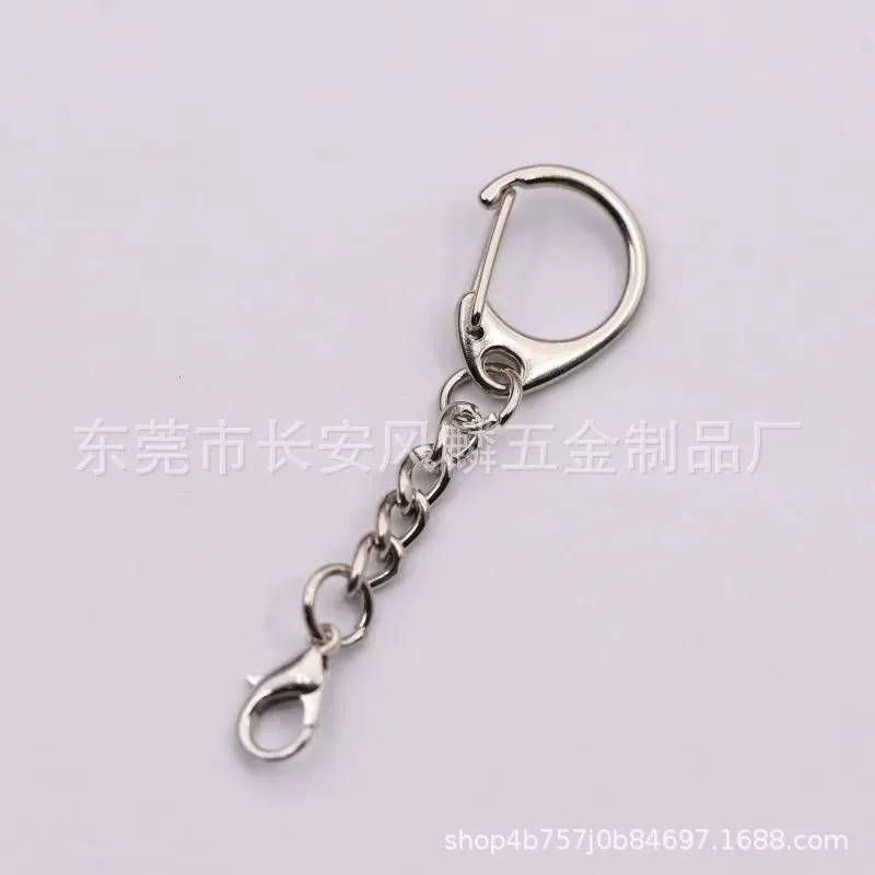 Продажа металлической цепочки с пряжкой C, брелок для ключей, ювелирные аксессуары, пряжка G, никелированная пряжка в виде курицы и красной желчной железы, пряжка-карабин, кулон