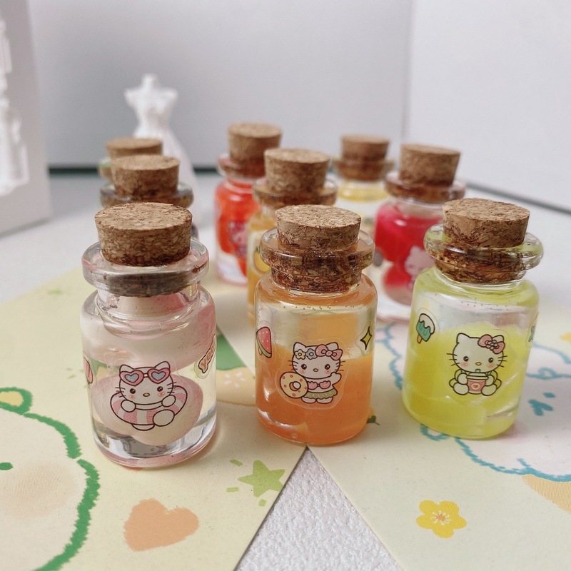diy奶油胶仿真食玩玻璃瓶水果罐头发夹贴片手作自制挂件树脂配件|undefined