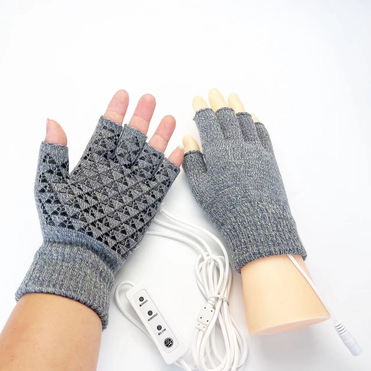 Guanti riscaldanti USB riscaldanti autunno inverno studenti giochi dattilografia guanti antiscivolo rugiada dito controllo flessibile_voghion.com