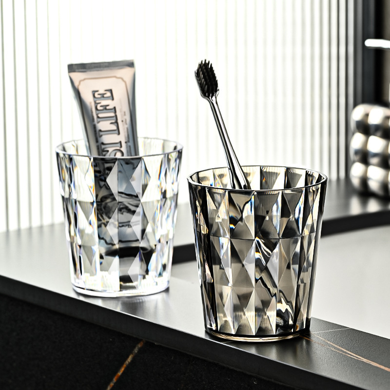 Crystal grain gargle cup without handle gargle cup ins style high color value gargle cup student dormitory couples