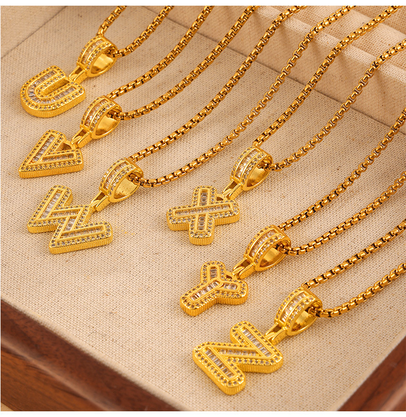 Holiday, Daily Occasion PVD Coated Real Gold Plated 18K Gold Geometric Titanium Steel Simple Style Classic Style Waterproof Non Tarnish Titanium Steel Pendant Necklace