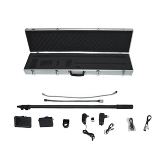Retractable Portable Visual Vehicle Bottom Inspection Mirror V6D with ViDeo RecorDing Function for Inspection Car Table