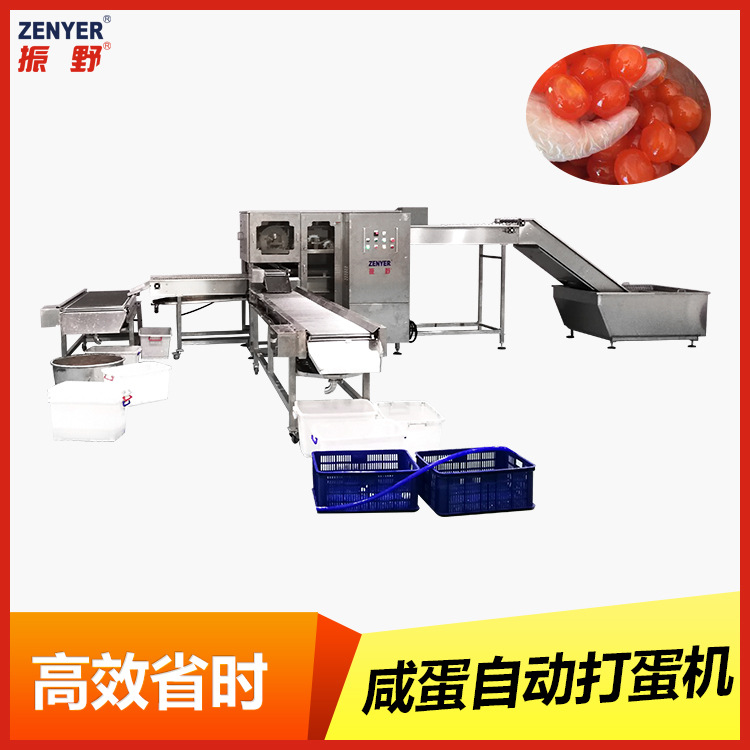 深圳振野食品专用大型自动化摩天轮式鸡蛋鸭蛋蛋黄蛋清分离打蛋机