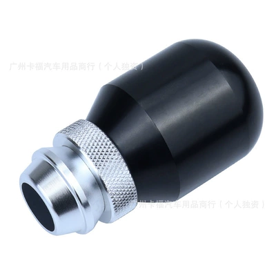 Universal Adjustable Retractable Gear Shift Knob for Car Modification, Aluminum Alloy Manual/Automatic Gear Shift Handle Ball Head (Cab and accessories) - black