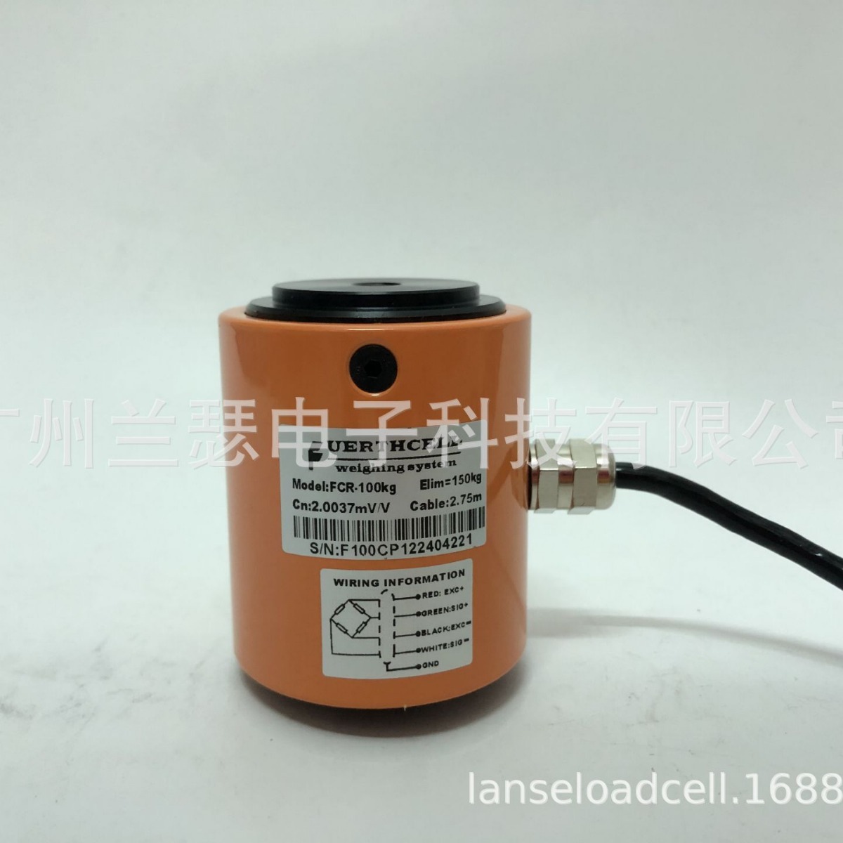 美国Fuerthcell FCR-50KG,FCR-100KG,FCR-200KG,FCR-1T称重传感器