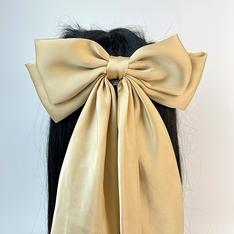 50g Weight Hair Clip Hair Accessories Type 1 Piece Quantity Daily Occasion satin Material Bow Knot Pattern Women's Gender Sweet Style Women's Sweet Bow Knot Satin Hair Clip 15