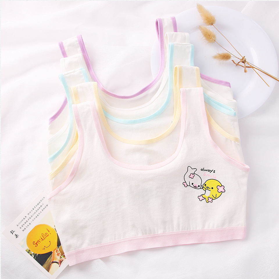 Children's vest Girls' underwear 8-15 years old pure cotton shoulder strap primary school large child sling