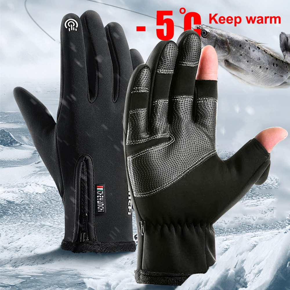 Travel men's demi-season windproof waterproof keep warm ski gloves, wholesale