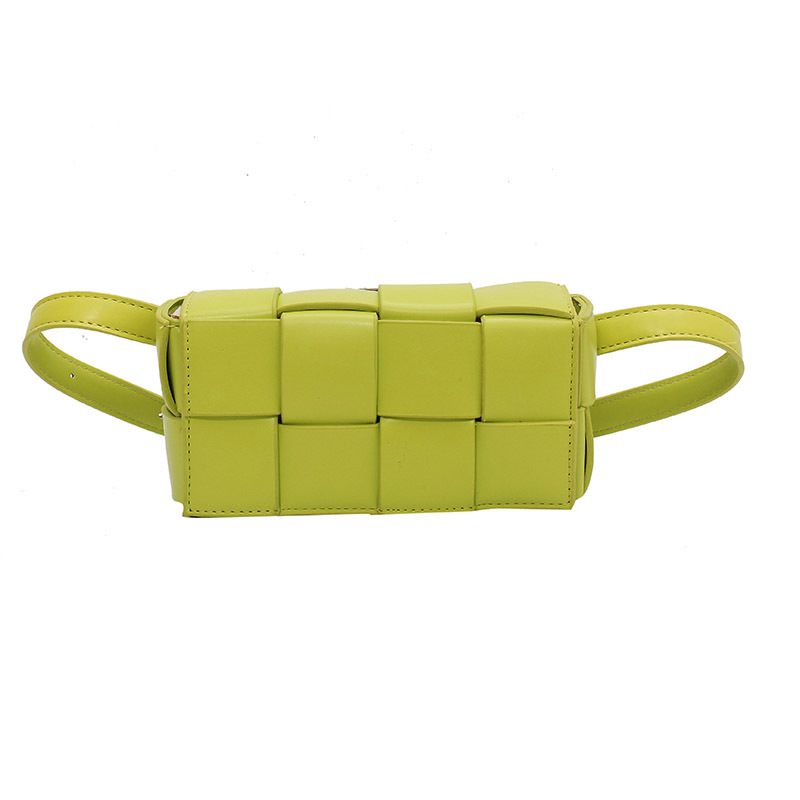 Bolso de Mujer de un Solo Hombro, Estilo Coreano, Versátil, Tejido a Mano, Bolso de Pecho, Bolso Cuadrado Pequeño, Artículo Popular de Primavera/Verano 2024
