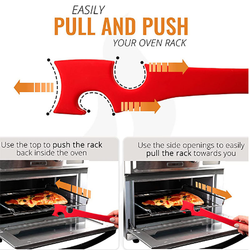 Oven push-pull tool para horno Toolspan para cocina multifunción push-pull bar sin planchar push-pull
