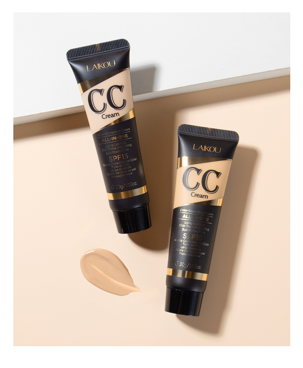 Cross-border temu version Laicome cc Cream 30g (tube) covers blemishes, contouring without smudging, moisturizing makeup manufacturer undefined