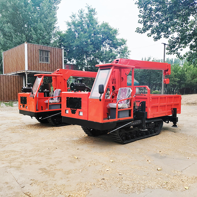 凯斯特厂家批发随车吊 操作简单履带随车吊 橡胶直臂履带随车吊