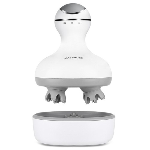 Electric Button Multi-functional Head Therapy Device Charging 3D Smart Scalp Massager Waterproof Massager