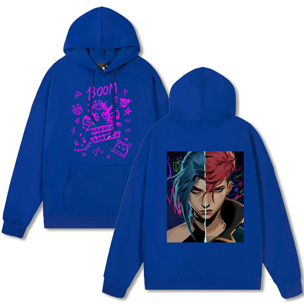 Arcane Hoodie Y2k Clothes Jinx Arcane Pullover for Men/women