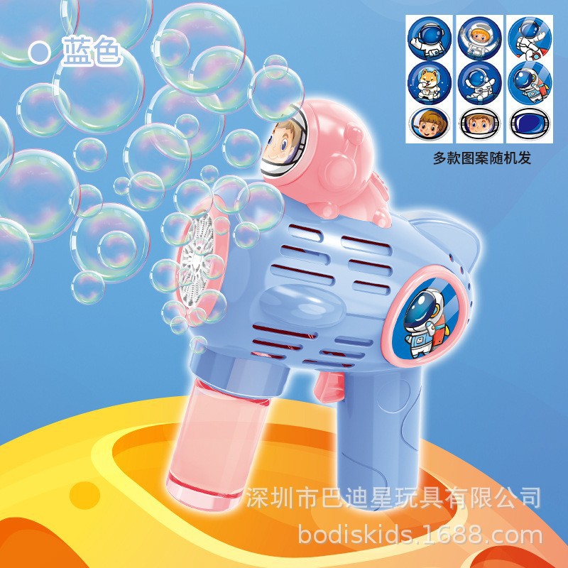 Tiktok Red máquina de burbujas roja eléctrica automática Gatlin pistola de burbujas Cámara Parque puesto de juguete para niños al por mayor