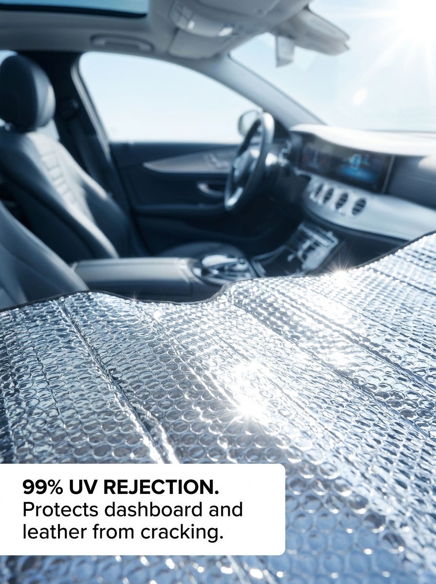 Thickened aluminum film car front sunshade for hatchbacks, specialized for sun protection, heat insulation, and rain protection