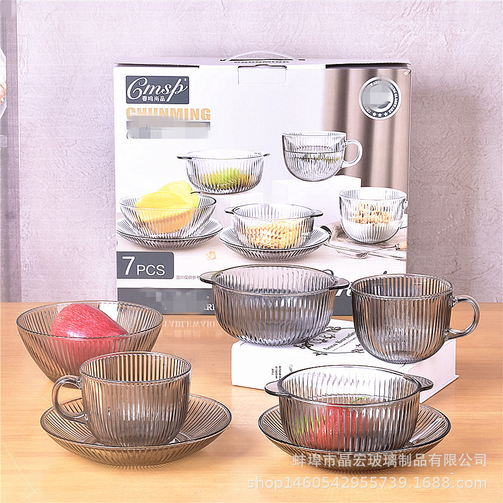 노르딕 그레이 컵 보울 7 종 세트 (8 세트/박스)