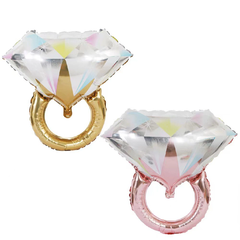 Wedding ring for St. Valentine's Day, commemorative balloon