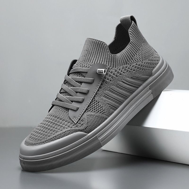 Men's Shoes for All Seasons, New Breathable Versatile Men's Shoes, Sports Casual Shoes, Mesh Fly-Knit Men's Trendy Shoes, Men's Cross-Border Shoes