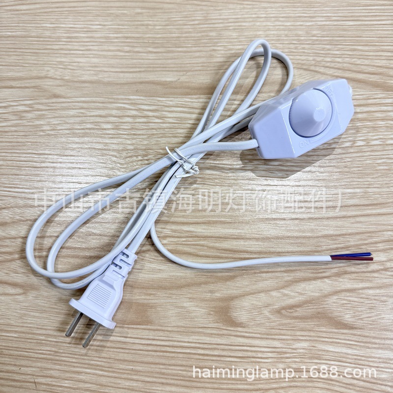 供应中国两扁插电源线1A220V50W调光调温线温控调光器