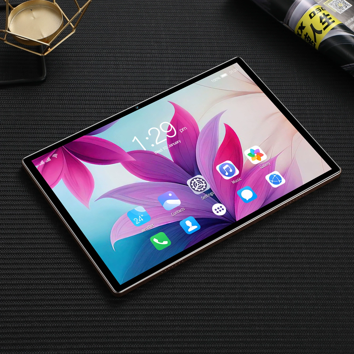 Планшет‑ноутбук 10 дюймов Android, лёгкий 0,3 кг, в цветах белый/чёрный/жёлтый