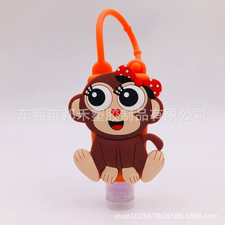 软胶卡通免洗手液瓶儿童旅行日用便携式硅胶套定制防滑环保