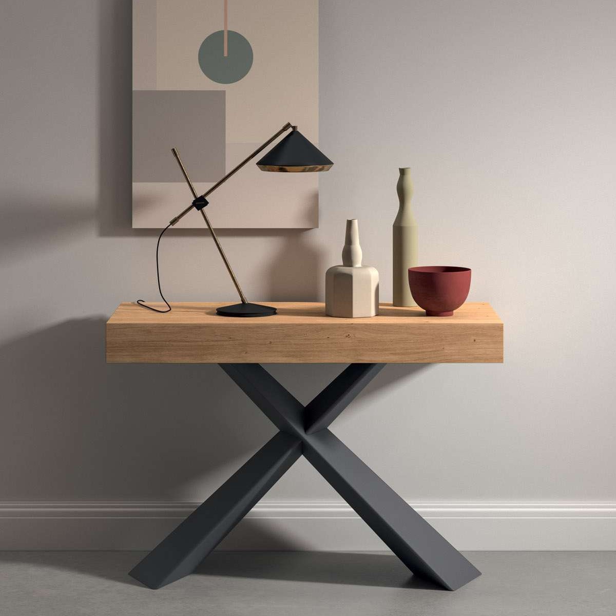 Mesa de comedor multifuncional invisible y plegable pequeño apartamento casa sin espacio mesa de porche telescópica color nogal negro