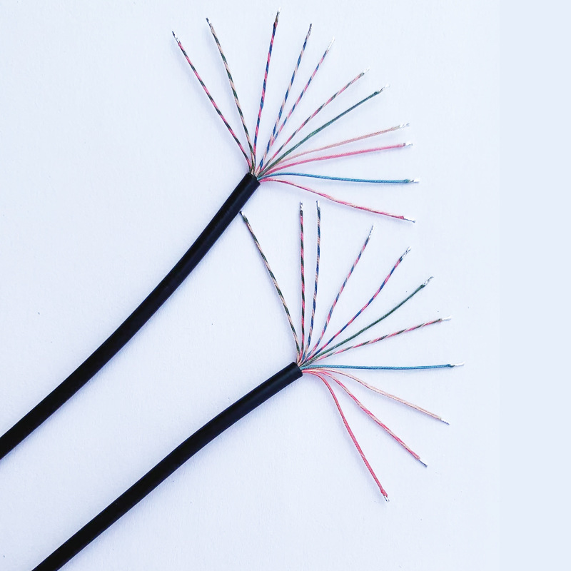 2芯-12芯のイヤホンの線はシリコンのリード線のbluetoothイヤホンの線のTPE-PVCの多芯のスピーカーの皮のエナメル線をまねます。|undefined