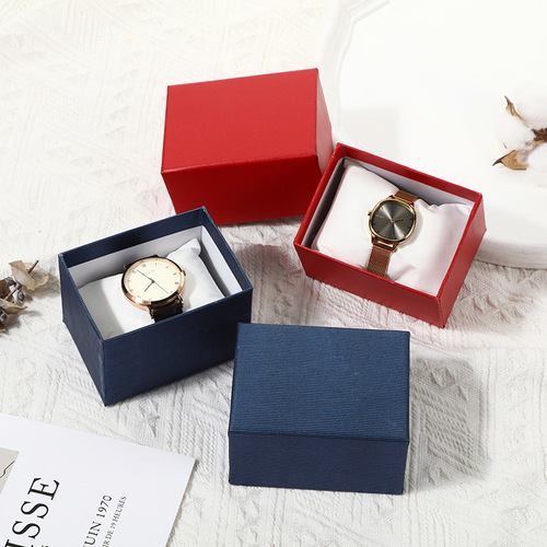 Creative black kraft paper jewelry box watch necklace ring jewelry packaging box retro holiday gift box wholesale