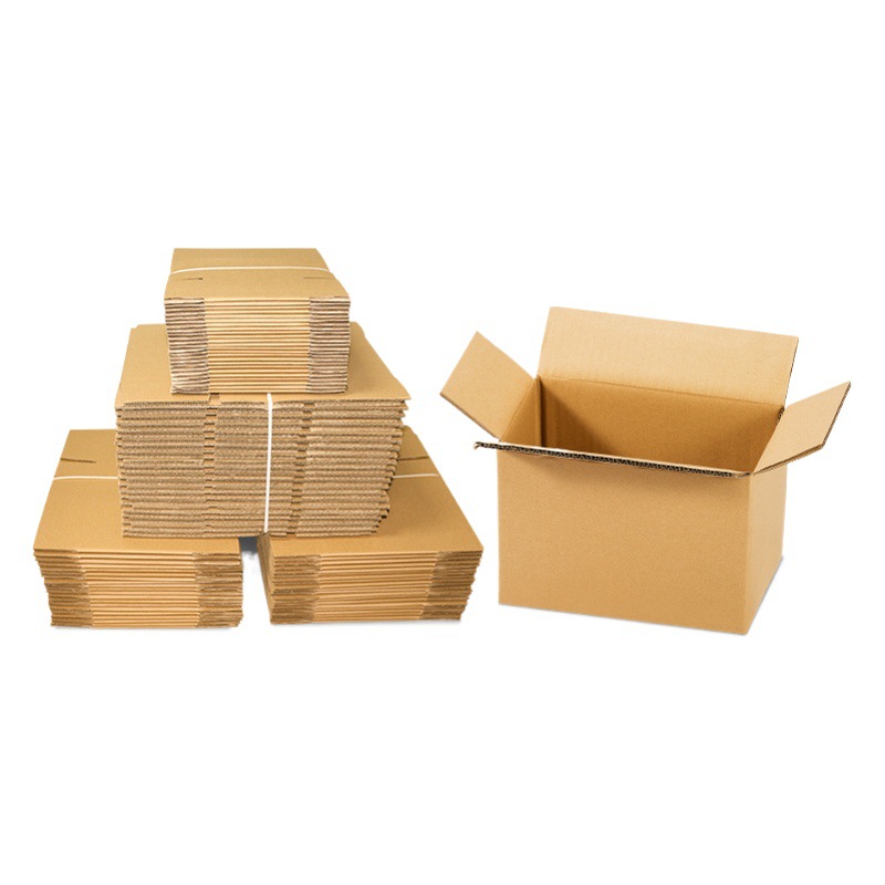 Cartón expreso embalaje logístico caja de media altura Taobao embalaje caja de papel mudanza engrosamiento y caja de entrega dura spot al por mayor