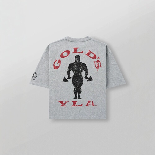 Youngla co-branded golds New men's short-sleeved sports casual fitness cotton large-size loose short T-shirt