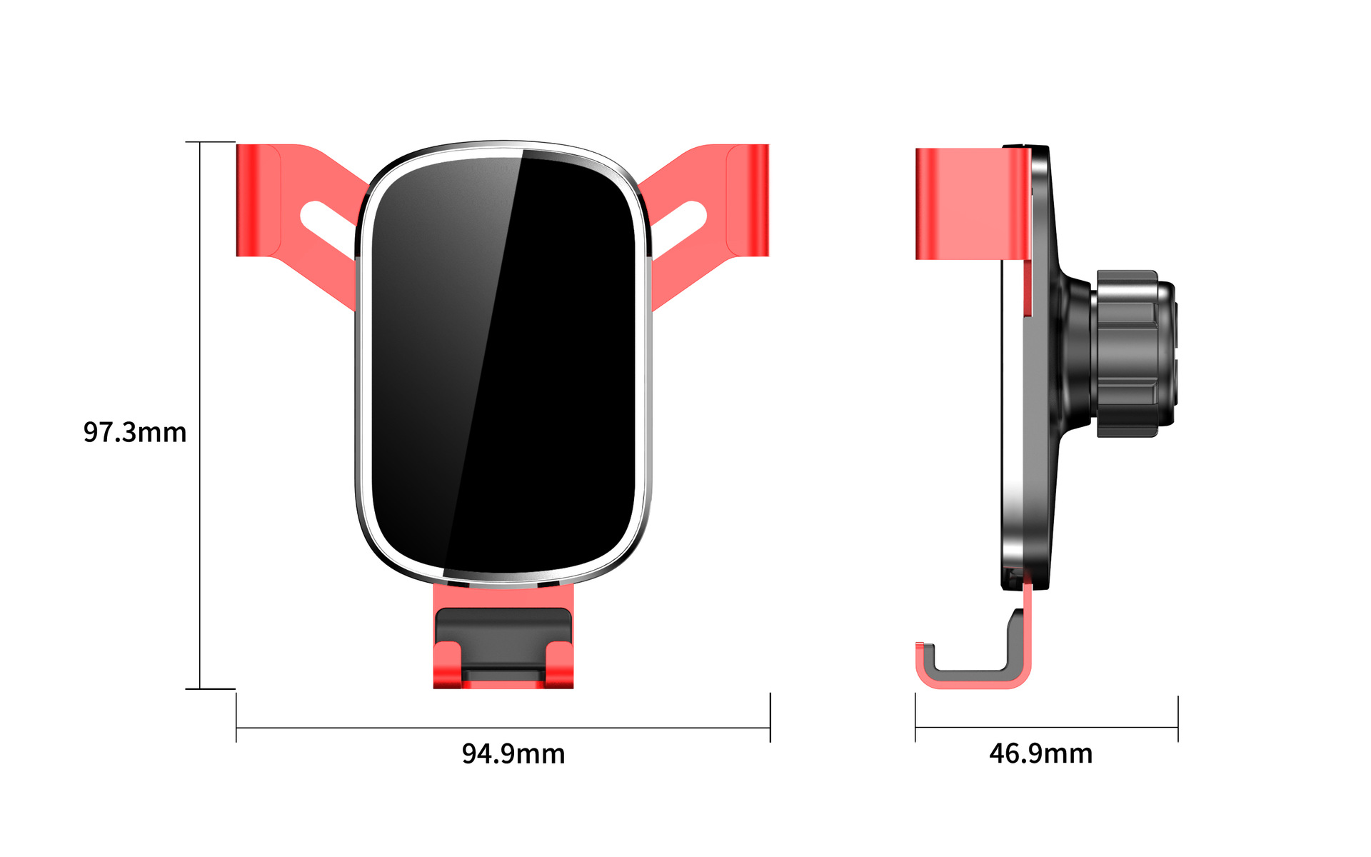 YSD29 Soporte para teléfono móvil para automóvil de tipo gravedad Modelo de aleación de plástico Soporte de navegación de salida de aire para automóvil Nuevo estilo explosivo